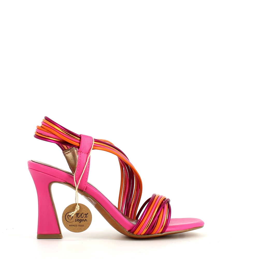 Marco Tozzi Strappy Sandal Hot Pink Comb