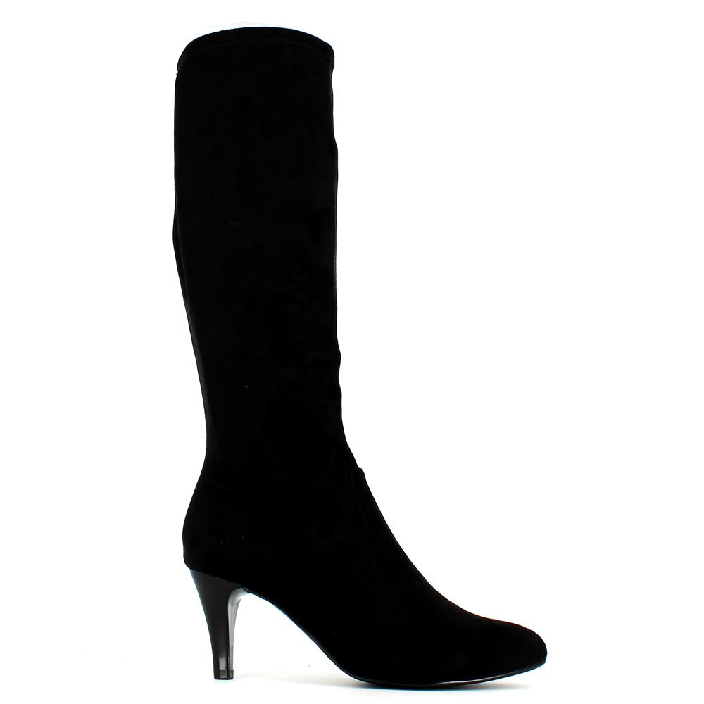 Mid heel outlet high boots