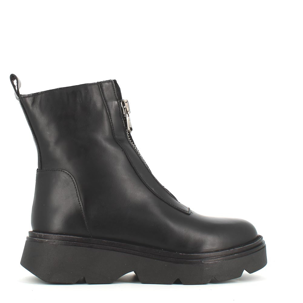 Front zip combat boots hotsell