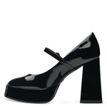 Tamaris Platform Mary Jane Black Patent