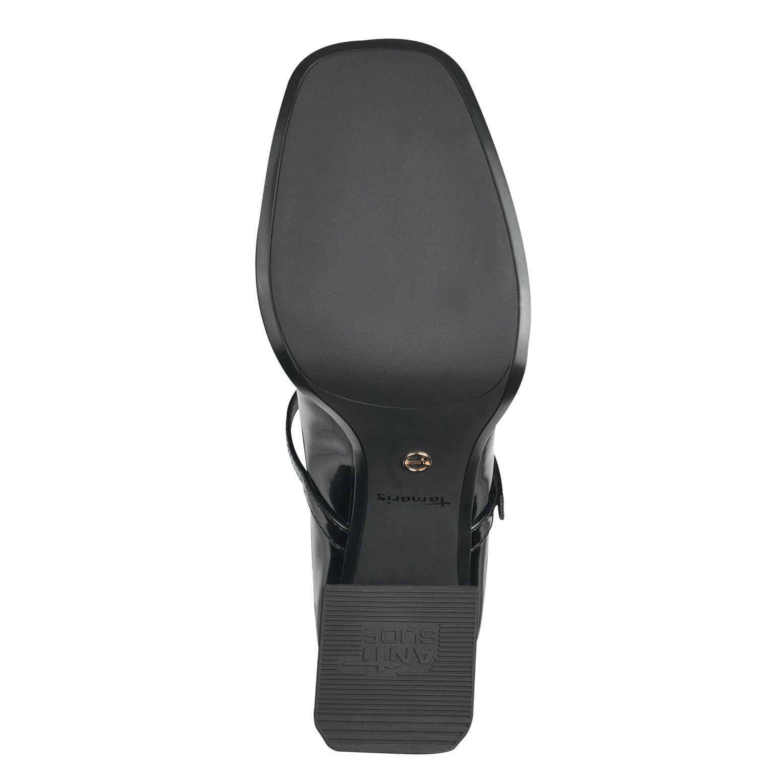 Tamaris Platform Mary Jane Black Patent