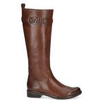 Caprice Leather Knee High Boot Cognac