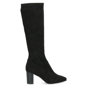 Caprice High Heel Knee High Stretch Boot Black