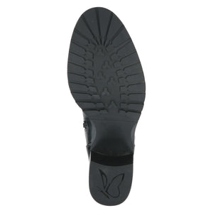 Caprice Leather Knee High Black Comb