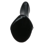 Caprice Leather Knee High Black Comb
