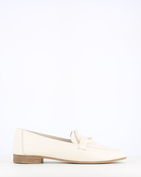 Cinders Edit Soft Leather Loafer Cream