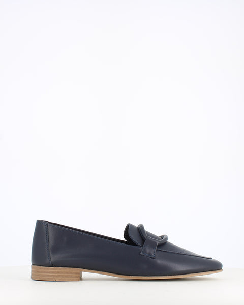 Cinders Edit Soft Leather Loafer Navy