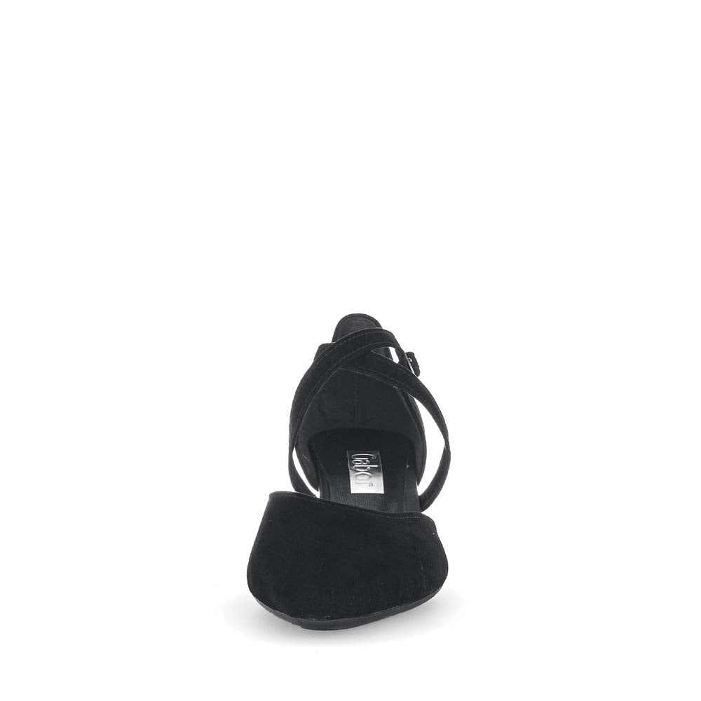 Gabor Strappy Shoe Black Suede