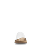 Gabor Leather Toe Post Sandal White