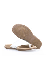 Gabor Leather Toe Post Sandal White