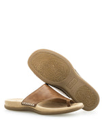 Gabor Leather Toe Post Sandal Peanut