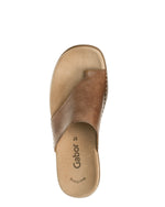 Gabor Leather Toe Post Sandal Peanut