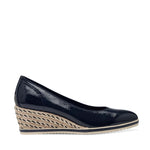 Tamaris Wedge Weave Wedge Navy