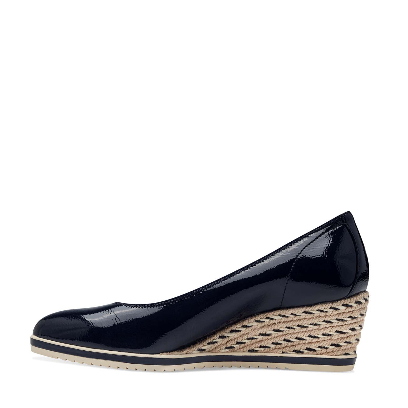 Tamaris Wedge Weave Wedge Navy