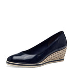 Tamaris Wedge Weave Wedge Navy