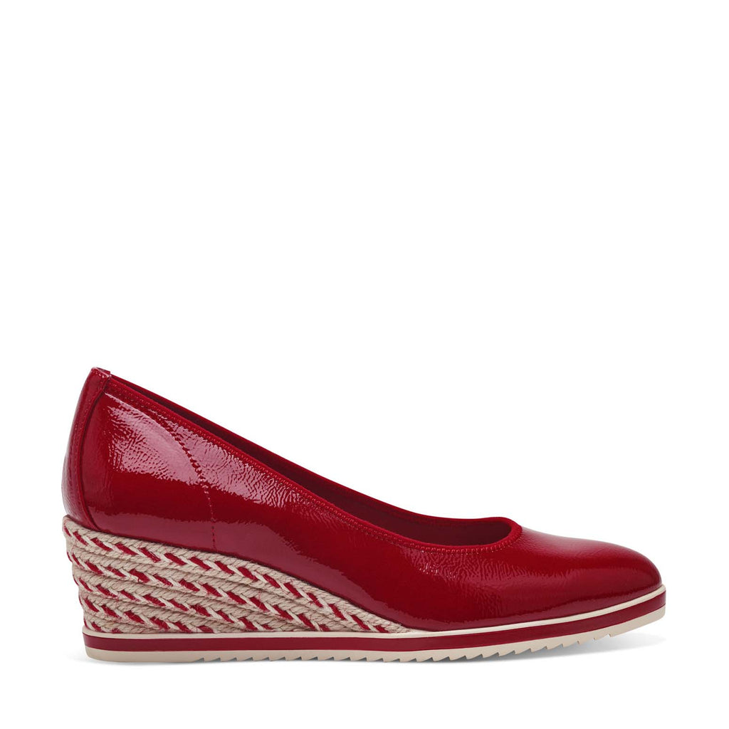 Tamaris Wedge Weave Wedge Red