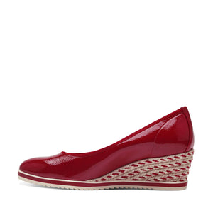 Tamaris Wedge Weave Wedge Red