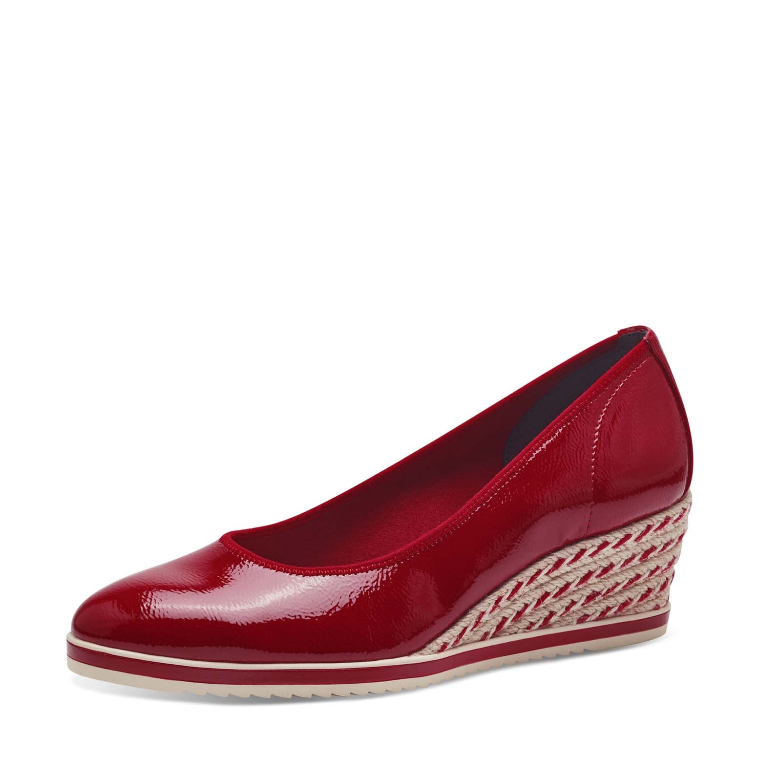 Tamaris Wedge Weave Wedge Red