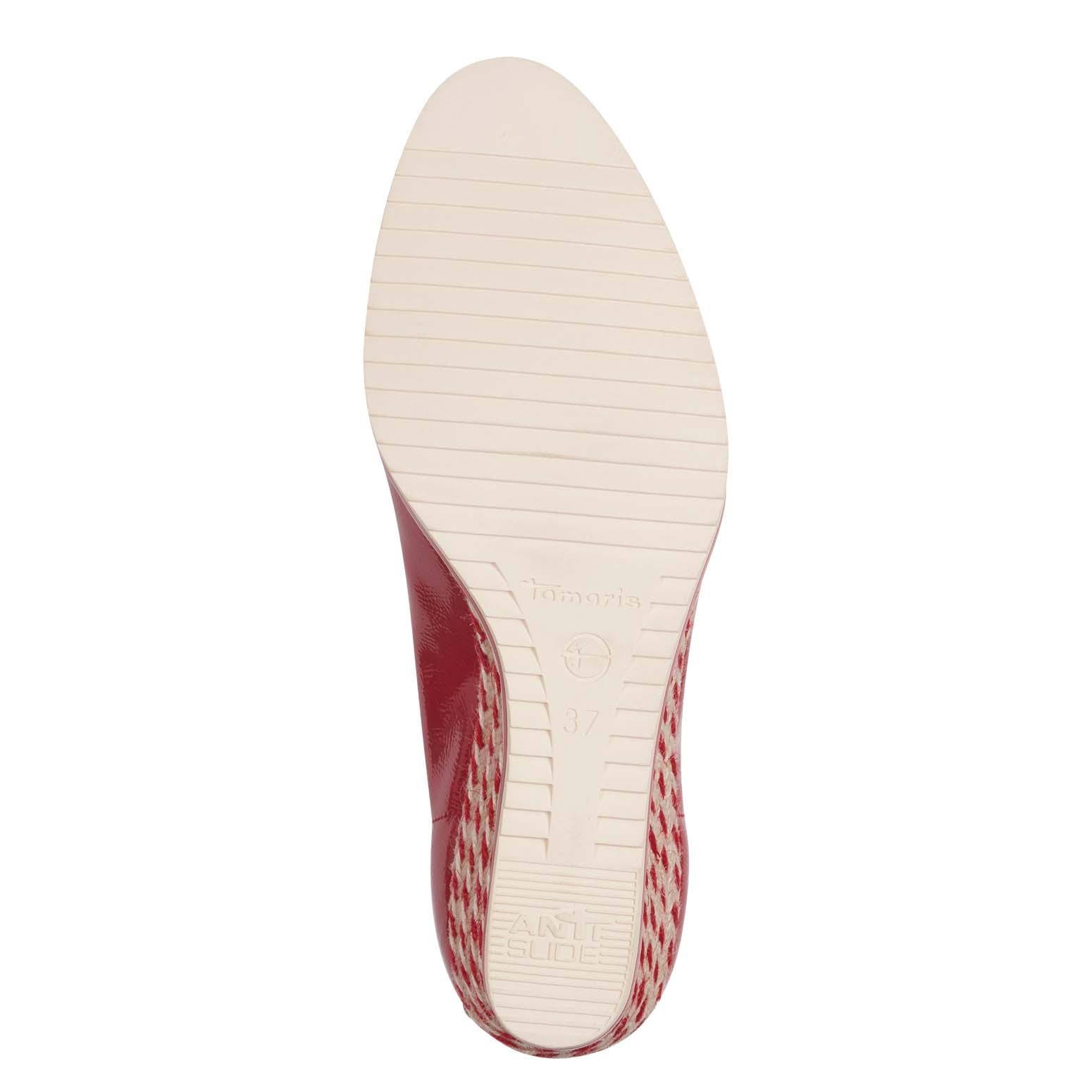 Tamaris Wedge Weave Wedge Red