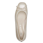 Tamaris Block Heel Court Shoe Champagne