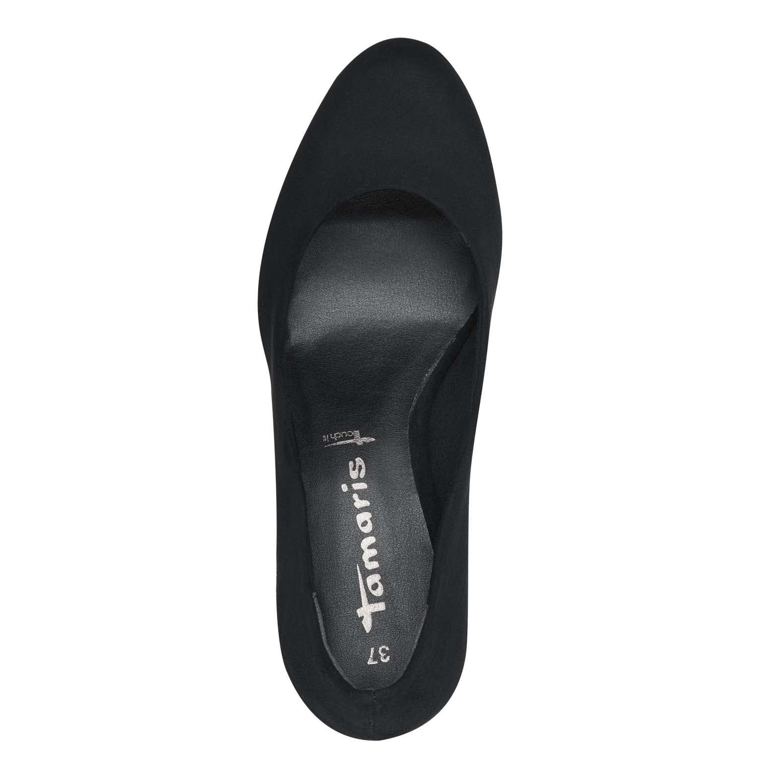 Tamaris Classic Platform Court Black Textile