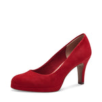 Tamaris Classic Platform Court Red Textile