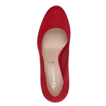 Tamaris Classic Platform Court Red Textile