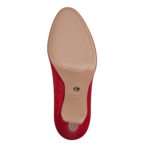 Tamaris Classic Platform Court Red Textile