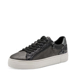 Tamaris Classic Flatform Trainer Pewter Comb