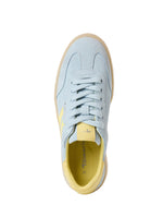 Tamaris Suede Laced Trainer Light Blue