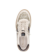 Tamaris Laced Trainer Ivory Glam