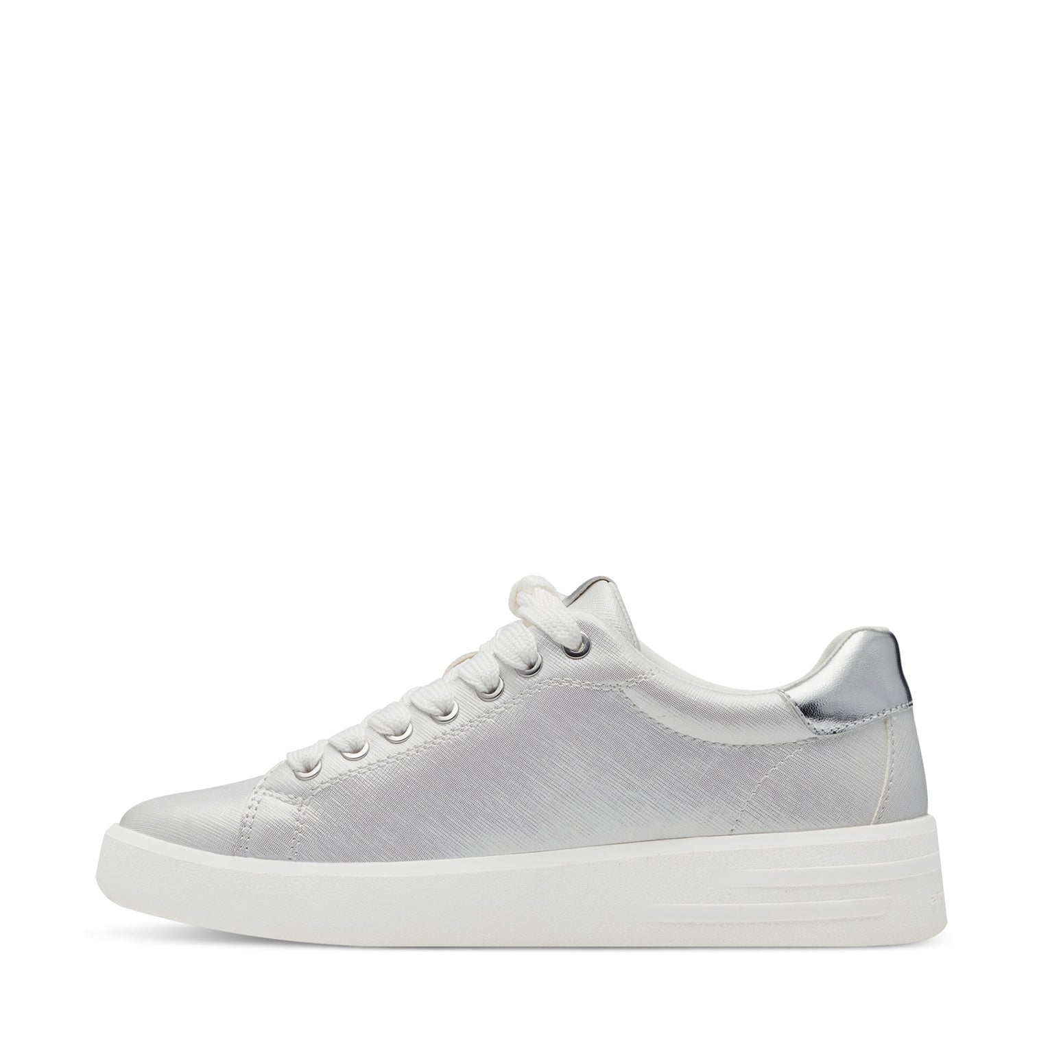 Tamaris Laced Trainer White/Silver