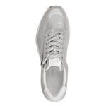 Tamaris Laced Wedge Trainer with Zip Silver