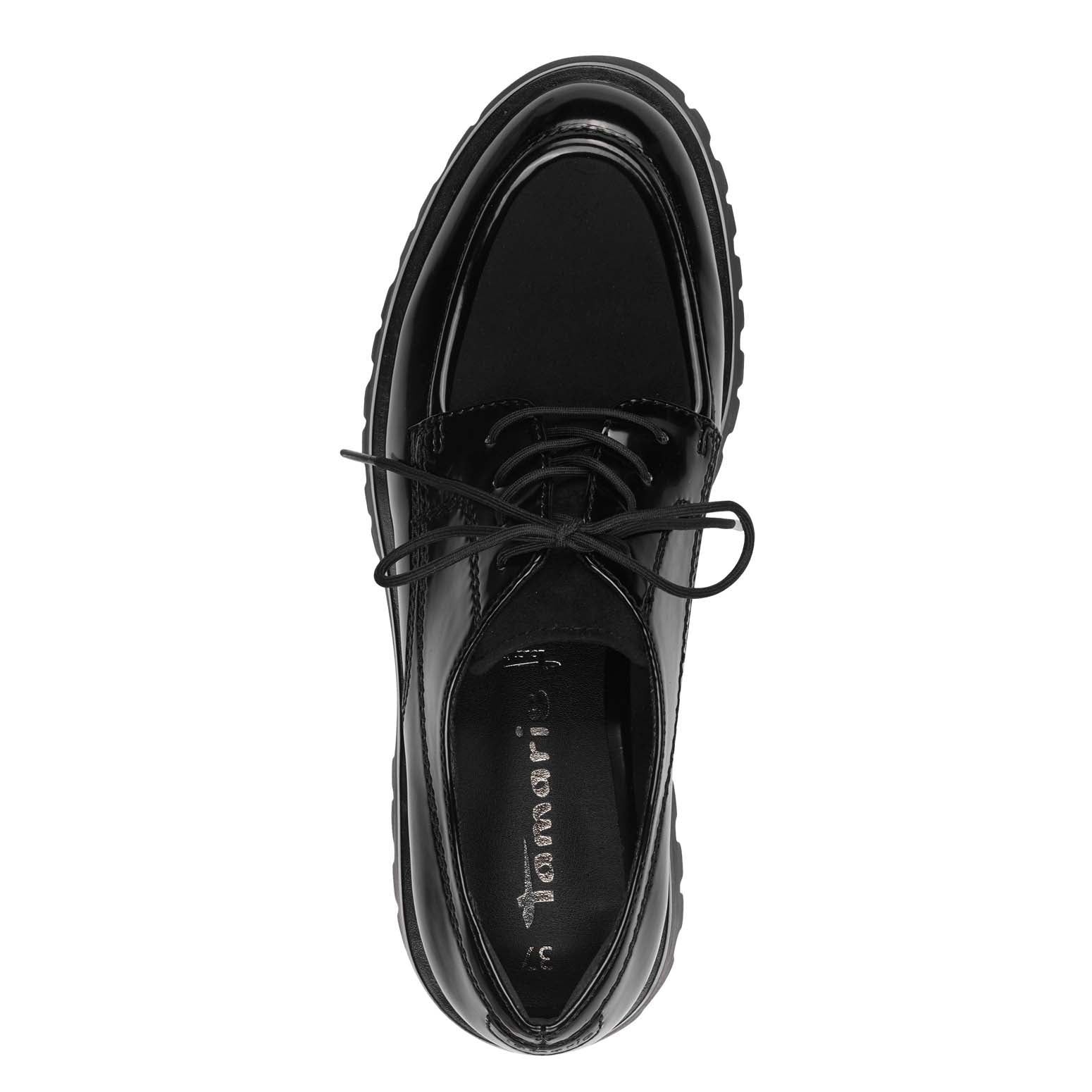 Tamaris Laced Chunky Brogue Black