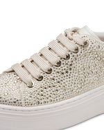 Tamaris Flatform Rhinestone Trainer Champange
