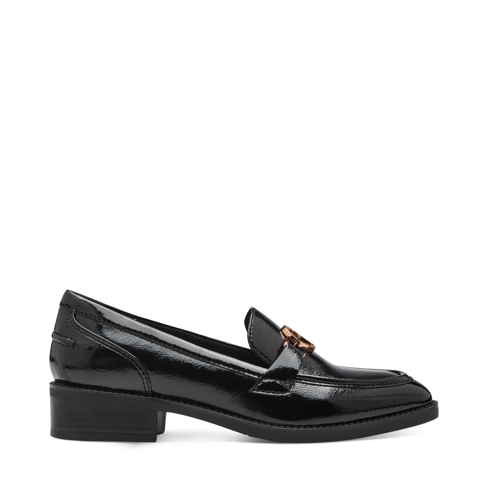 Tamaris Classic Loafer Black Patent