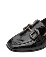 Tamaris Classic Shoe with Buckle Black Patent