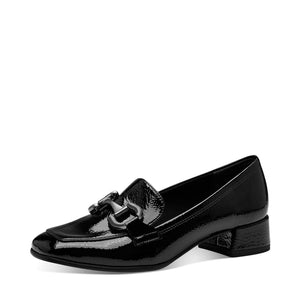 Tamaris Classic Shoe with Buckle Black Patent