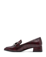 Tamaris Classic Shoe with Buckle Merlot Croco