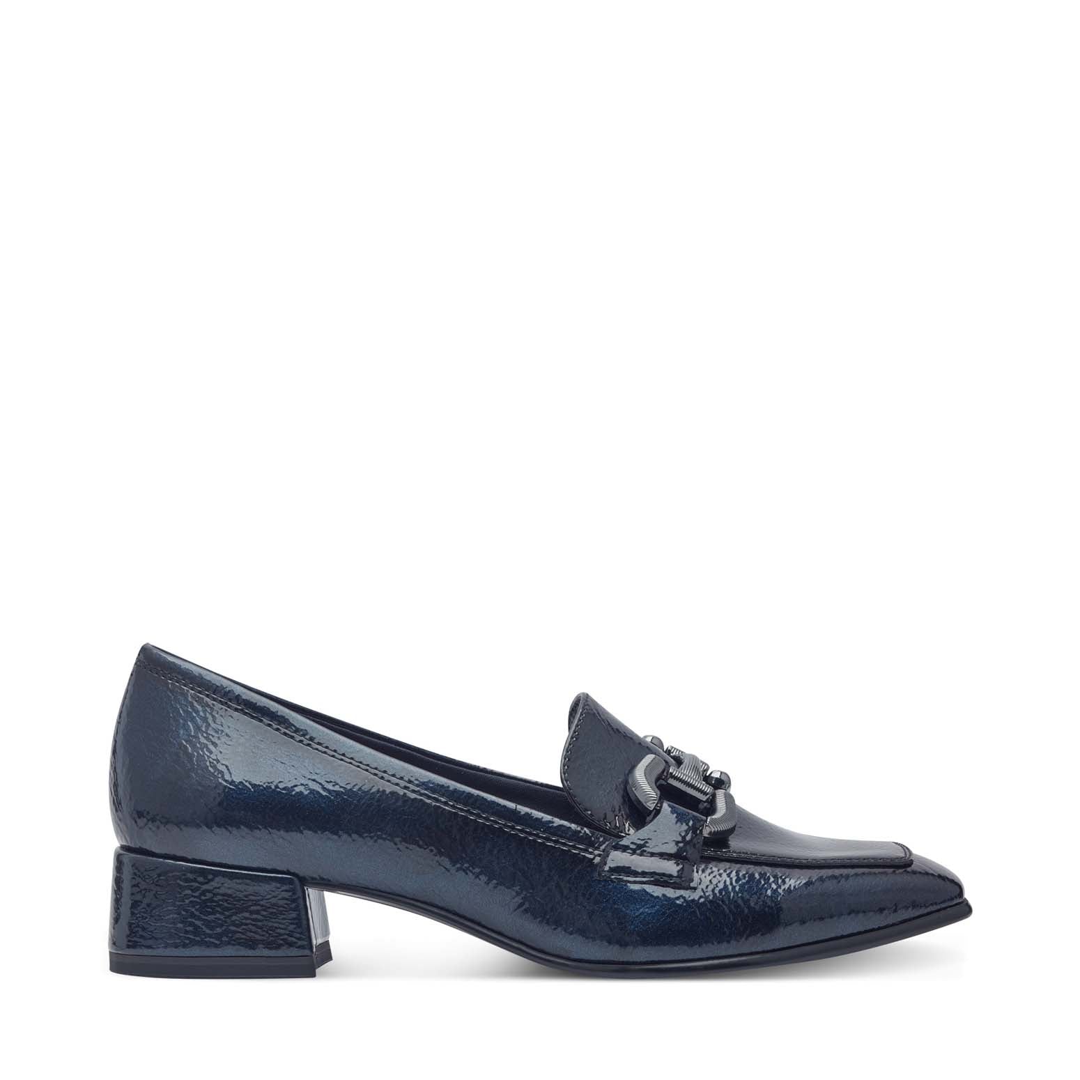 Tamaris Classic Shoe with Buckle Navy Patent