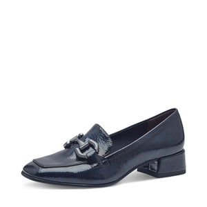 Tamaris Classic Shoe with Buckle Navy Patent