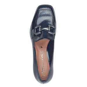 Tamaris Classic Shoe with Buckle Navy Patent