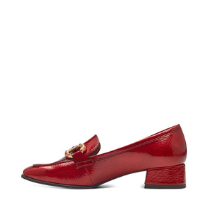 Tamaris Classic Shoe with Buckle Red Patent