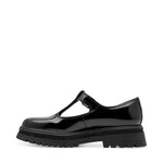 Tamaris Chunky Mary Jane Black Patent