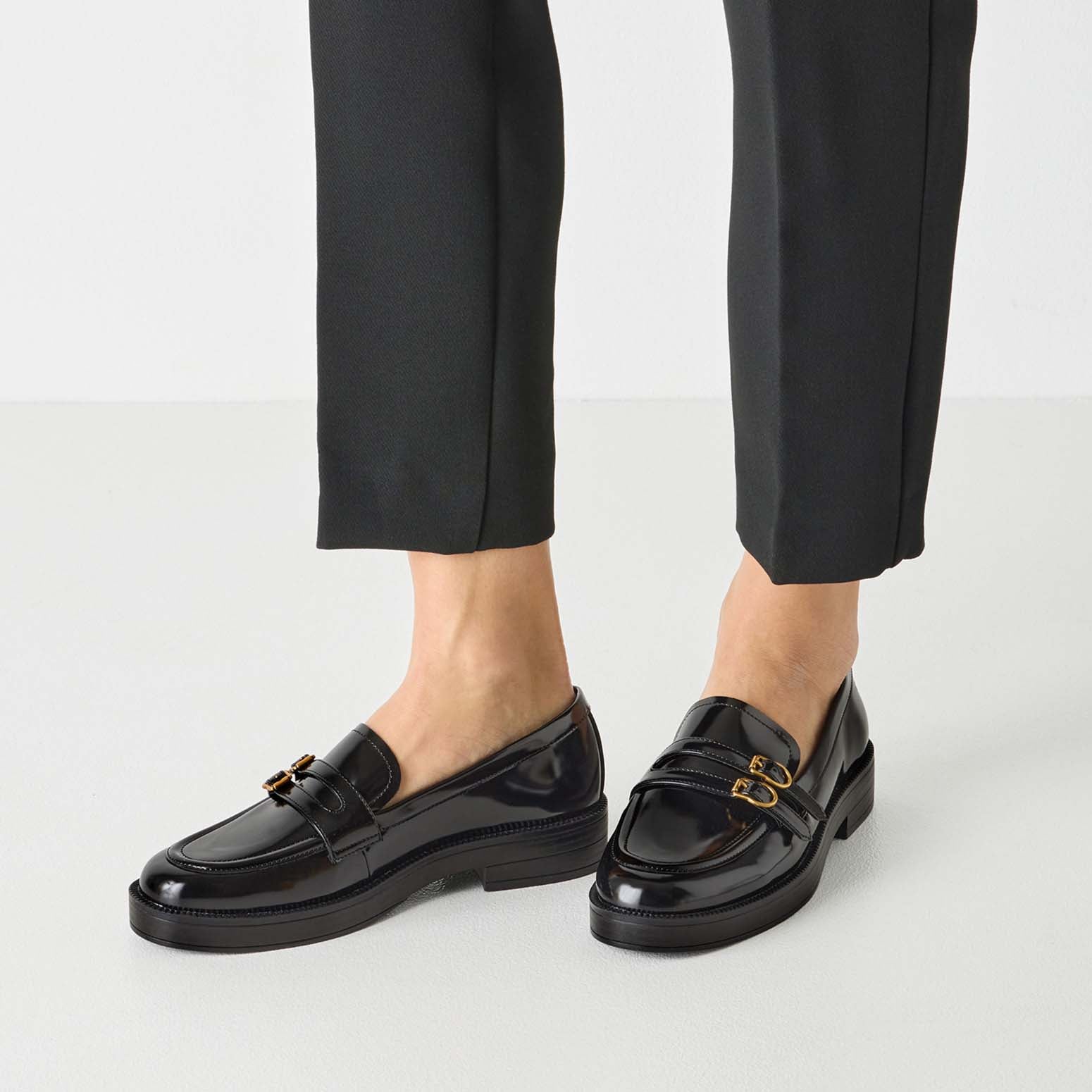Tamaris Classic Buckle Loafer Black