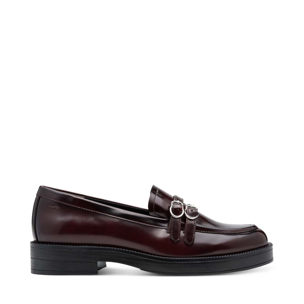 Tamaris Classic Buckle Loafer Merlot