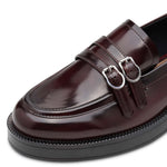 Tamaris Classic Buckle Loafer Merlot