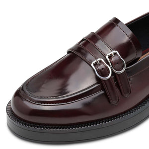 Tamaris Classic Buckle Loafer Merlot
