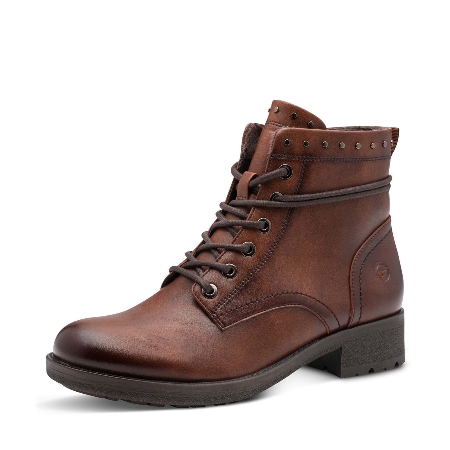 Tamaris Laced Ankle Boot Cognac