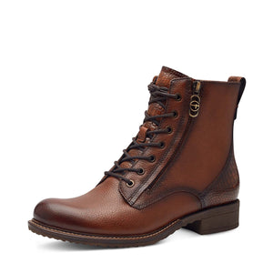 Tamaris Classic Laced Boot Cognac